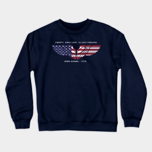 Liberty by John Adams Crewneck Sweatshirt